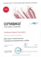 Сертификат врача Горяйнова М.Н.