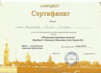 Сертификат врача Киселева Г.П.