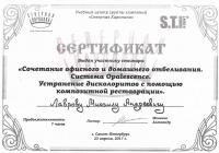 Сертификат врача Лавров М.А.