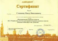 Сертификат врача Степанов П.Н.