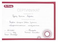 Сертификат врача Рудинец К.А.