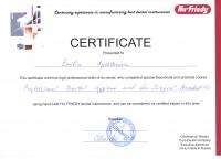 Сертификат врача Рыштакова Э.Д.