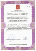 Сертификат клиники Мой Зубной