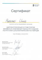 Сертификат Павлунина (Рыбалко) И.В.