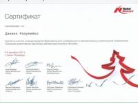 Сертификат врача Разумейко Д.А.