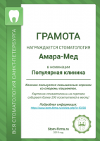 Сертификат отделения Пулковское 20к3