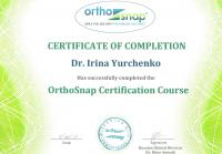 Сертификат врача Юрченко И.С.