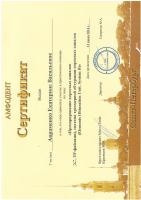 Сертификат Авраменко Е.В.