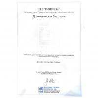 Сертификат врача Дружининская С.И.