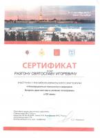 Сертификат врача Разгон С.И.