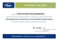 Сертификат врача Стрелков А.В.