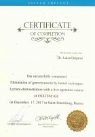 Сертификат врача Осипова Л.Г.