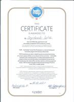 Сертификат врача Дрыженко Ю.Е.