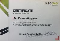 Сертификат врача Акопян К.А.