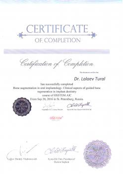 Сертификат врача Лалаев Т.Г.